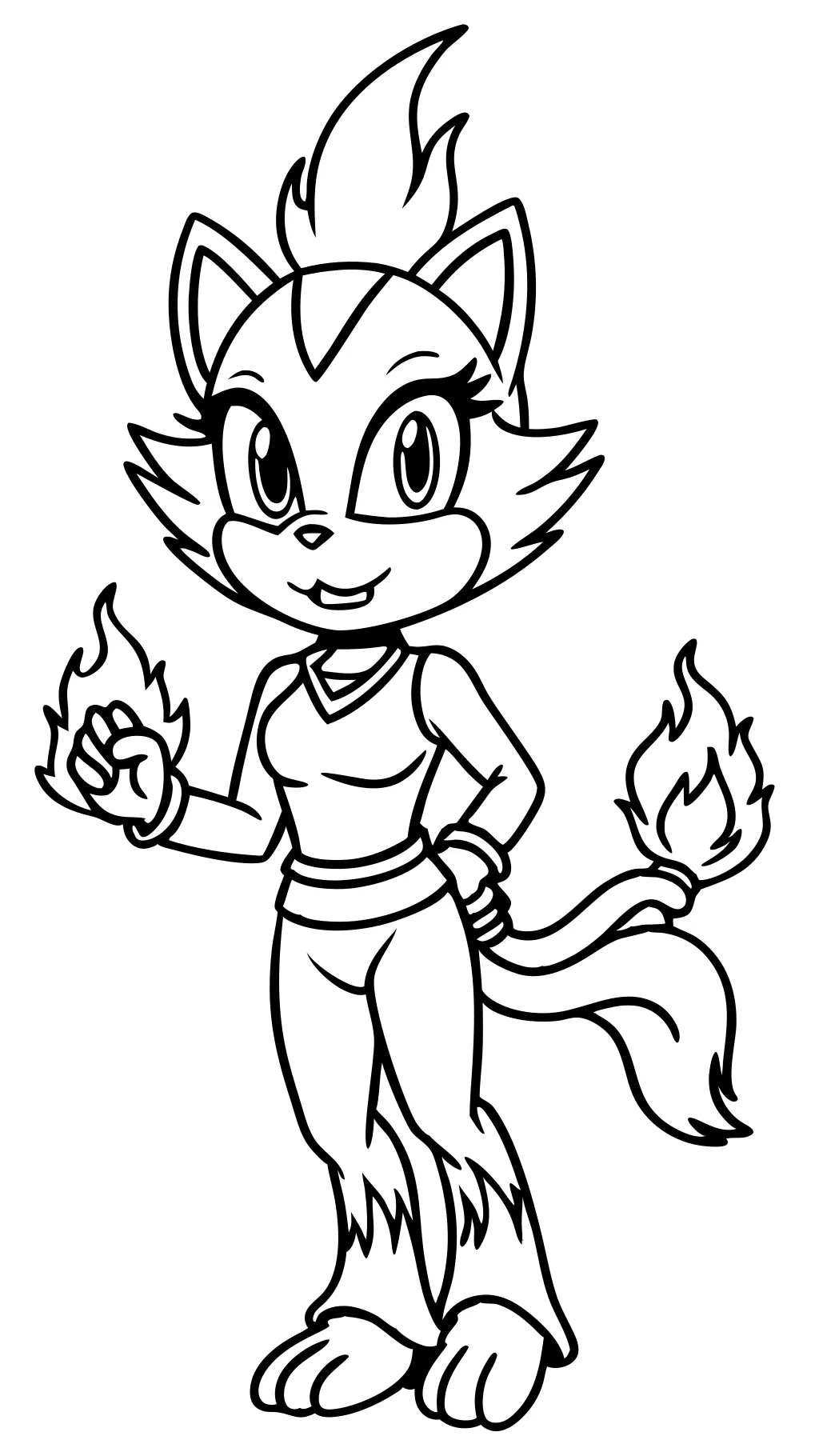 blaze the cat coloring pages